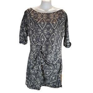 ZARA day dress geometric print S